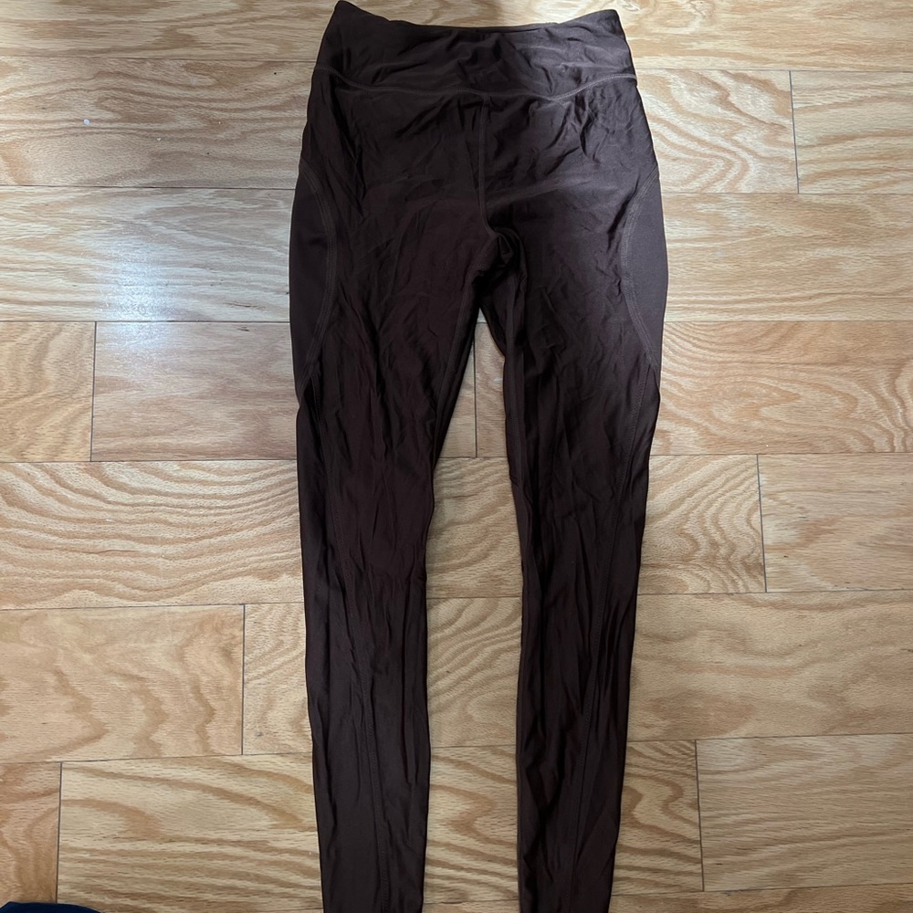 Alala Brown High-Waisted Leggings
